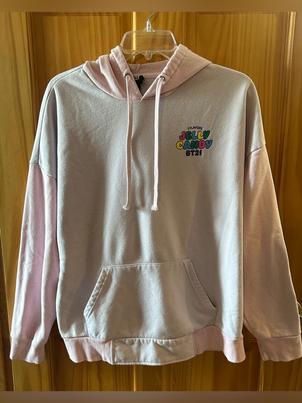 BT21 BTS Jelly Candy Pastel Pink Hoodie
